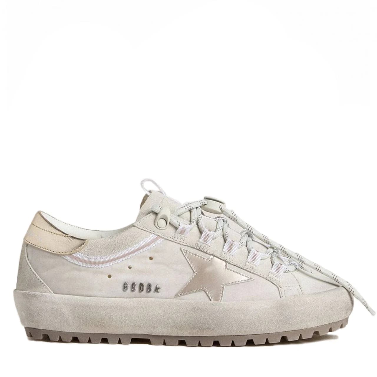 Super-Star Ski in Light Gray Nylon With Metallic Star