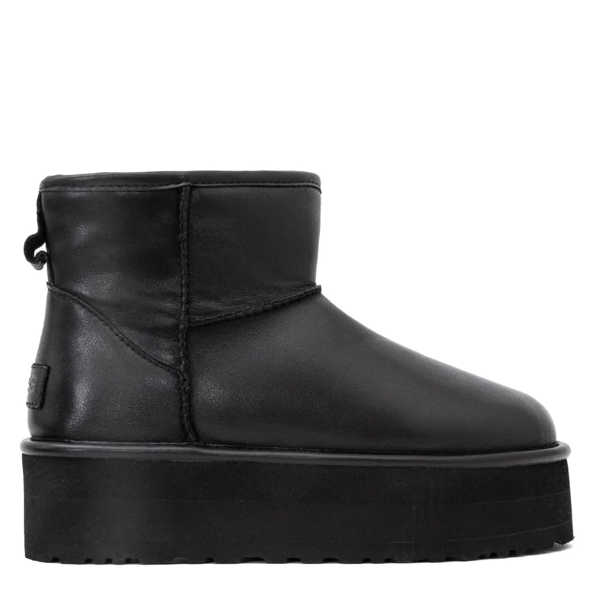 Classic Mini Platform Leather Black
