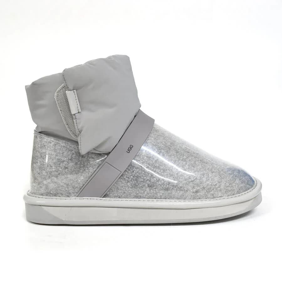 Clear Quilty Boots Grey
